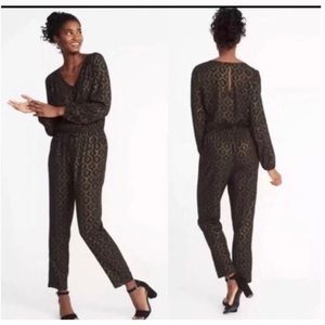 Old Navy Black and Gold Jumpsuit